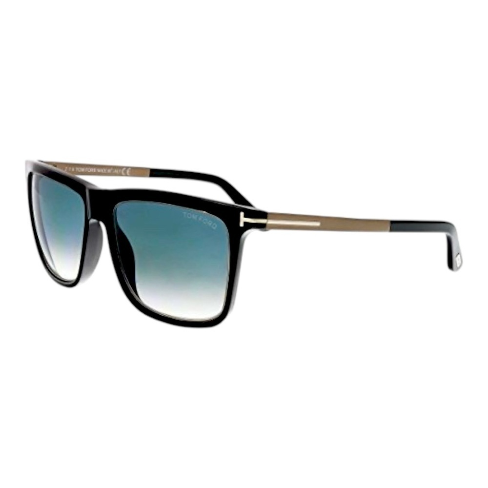TOM FORD Karlie T392. Black frame with blue gradient shades.